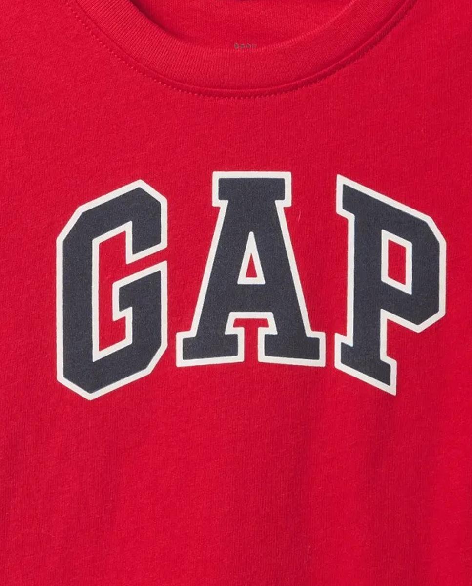 Camiseta manga corta y cuello redondo de niño - Gap - Rojo Rojo-3
