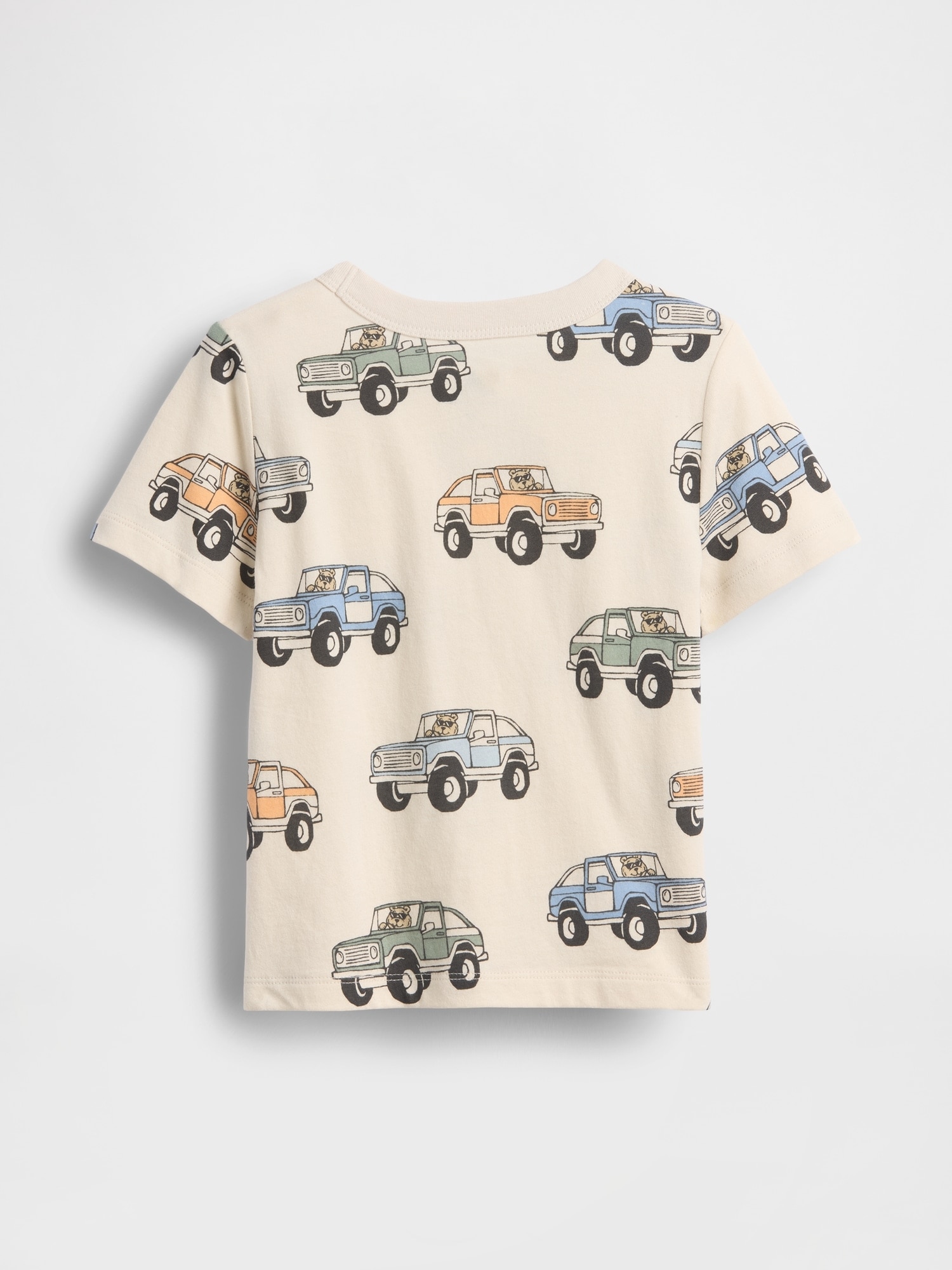 T-shirt Básica de Bebé com Manga Curta Natural-2