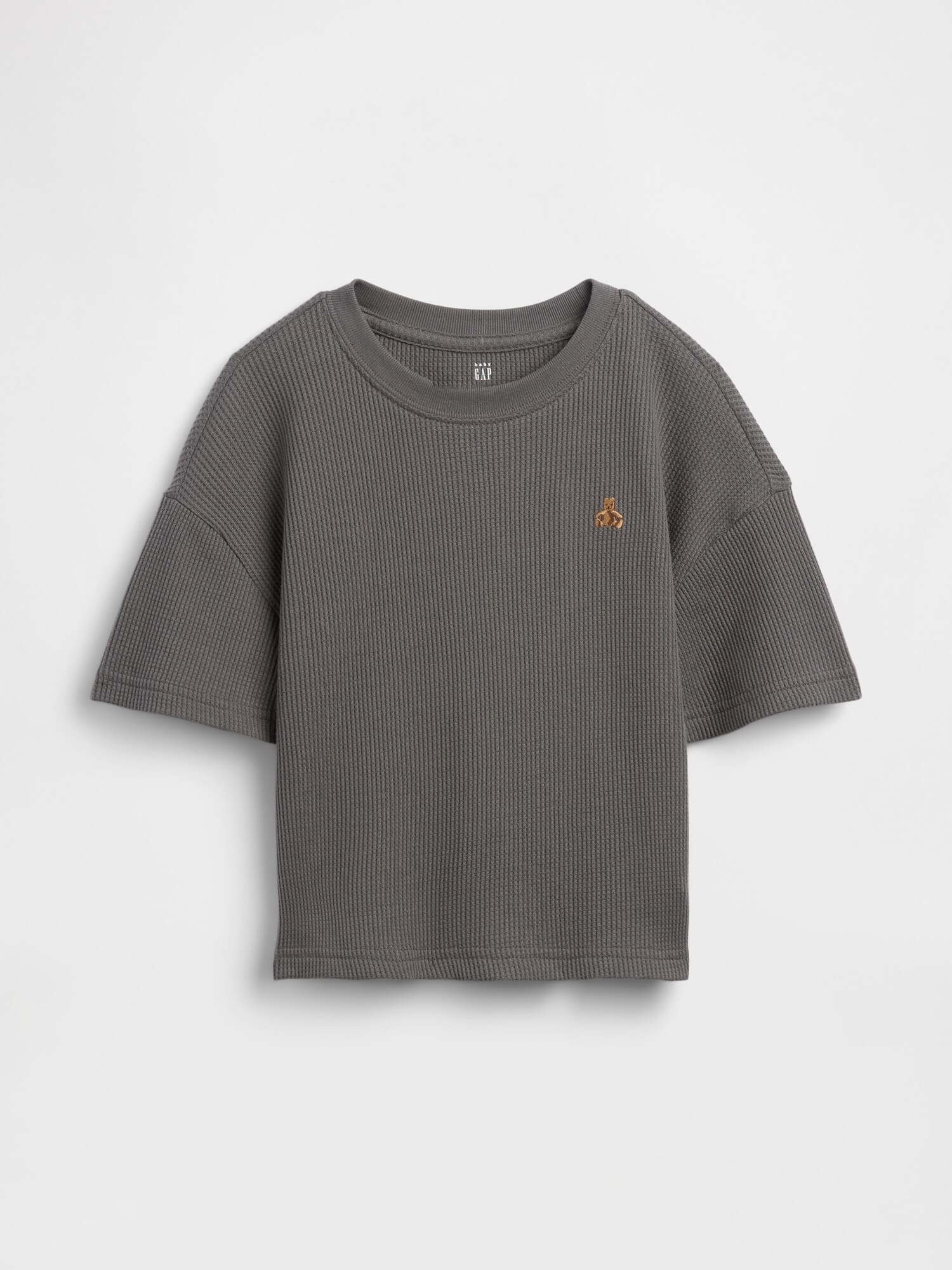 Camiseta de bebé básica manga corta - Gap - Gris Gris-1