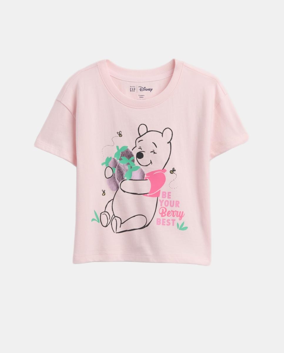 Imagem 0 de T-shirt Básica de Bebé com Decote Redondo e Estampado de Fantasia Disney