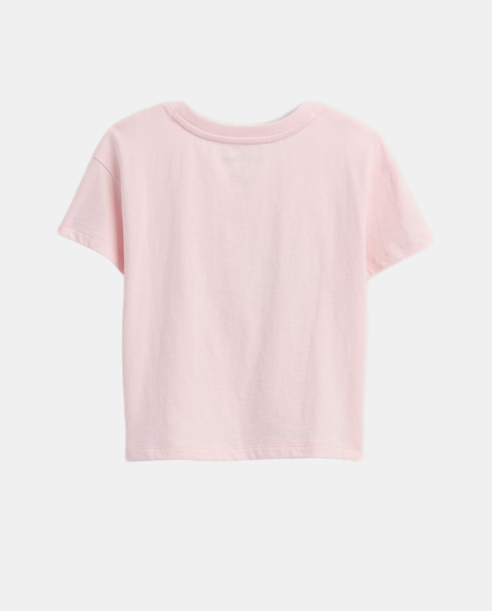 T-shirt Básica de Bebé com Decote Redondo e Estampado de Fantasia Disney Gap Rosa-2