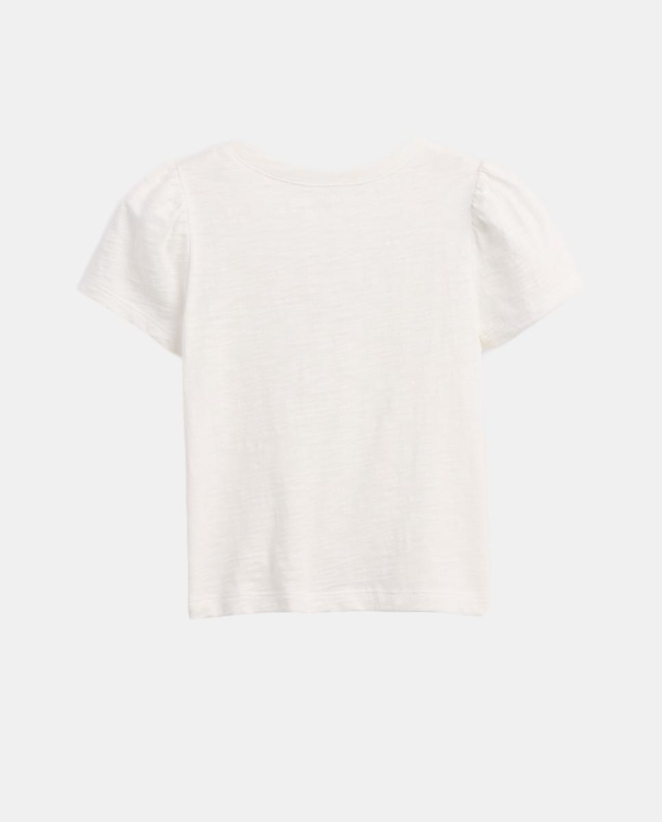 T-shirt Clássica com Manga Curta Gap Branco-3