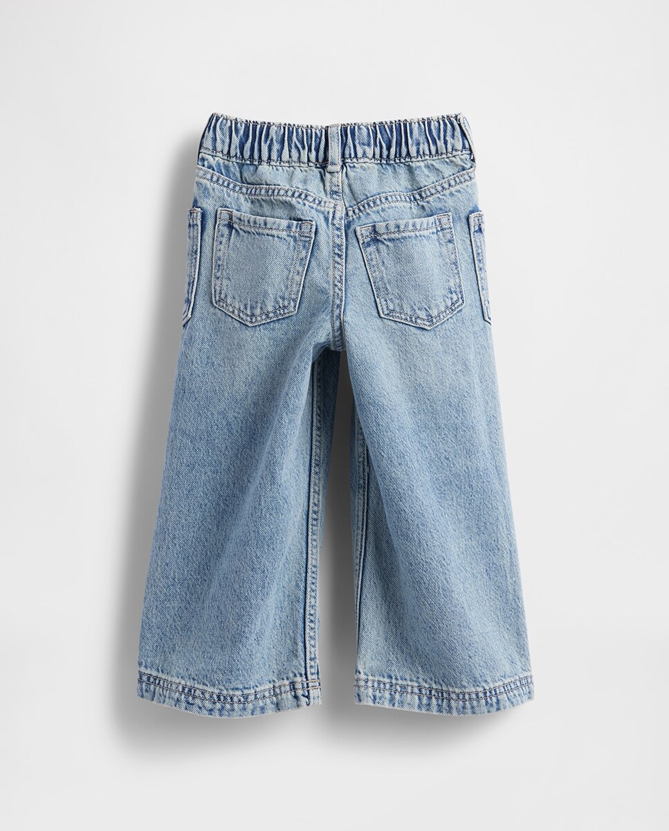 Jeans Largas de Bebé Azul-claro-3
