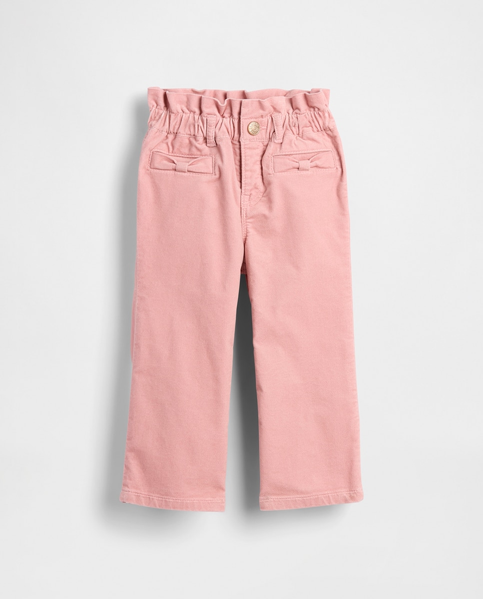 Imagem 0 de Jeans de Veludo de Bebé com Laço