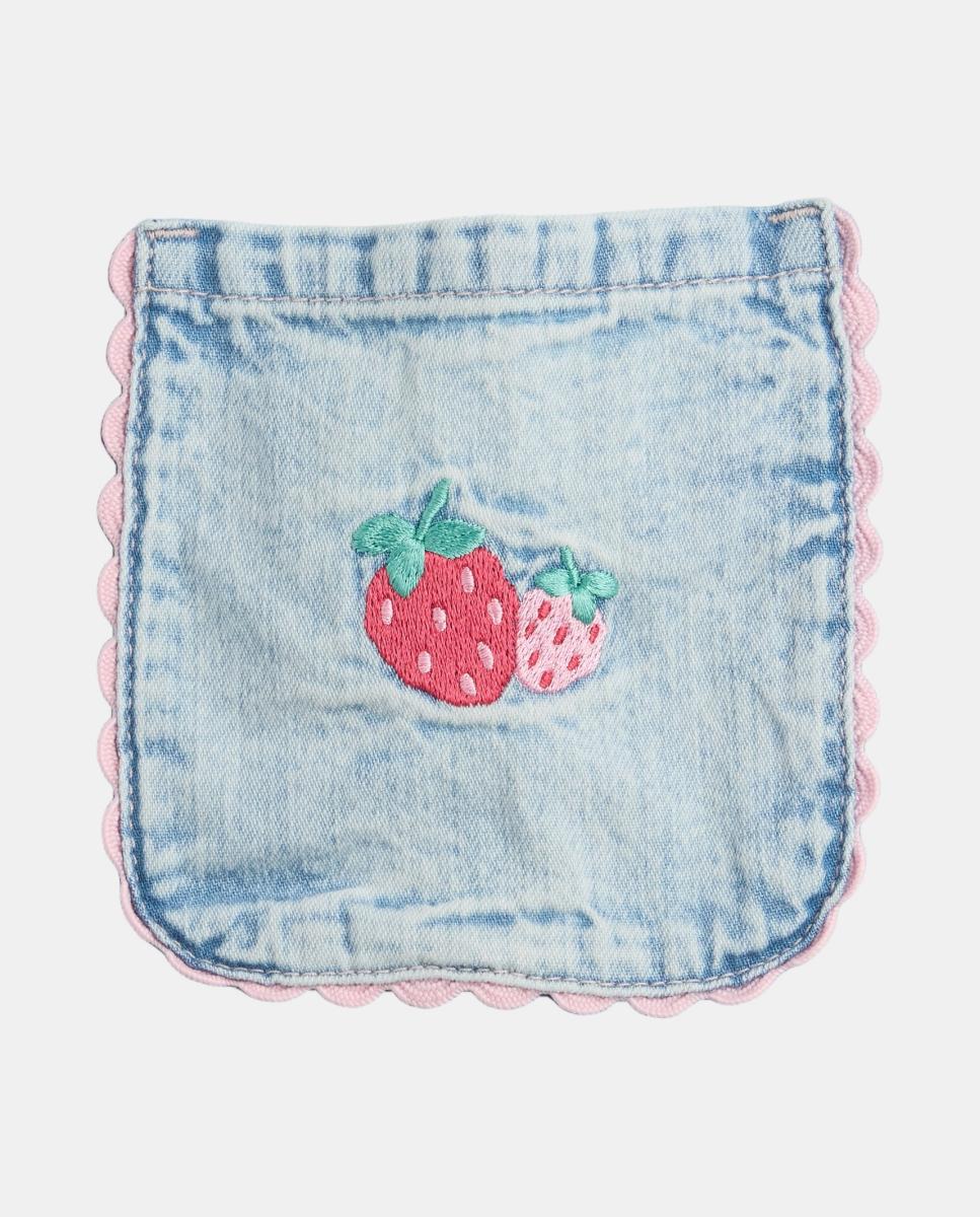 Jeans Tipo Barrel de Bebé com Cintura Elástica Gap Azul-claro-4