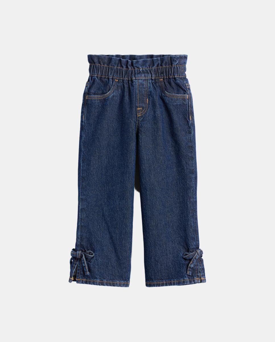 Jeggings de Bebé com Bolsos Azul-índigo-2