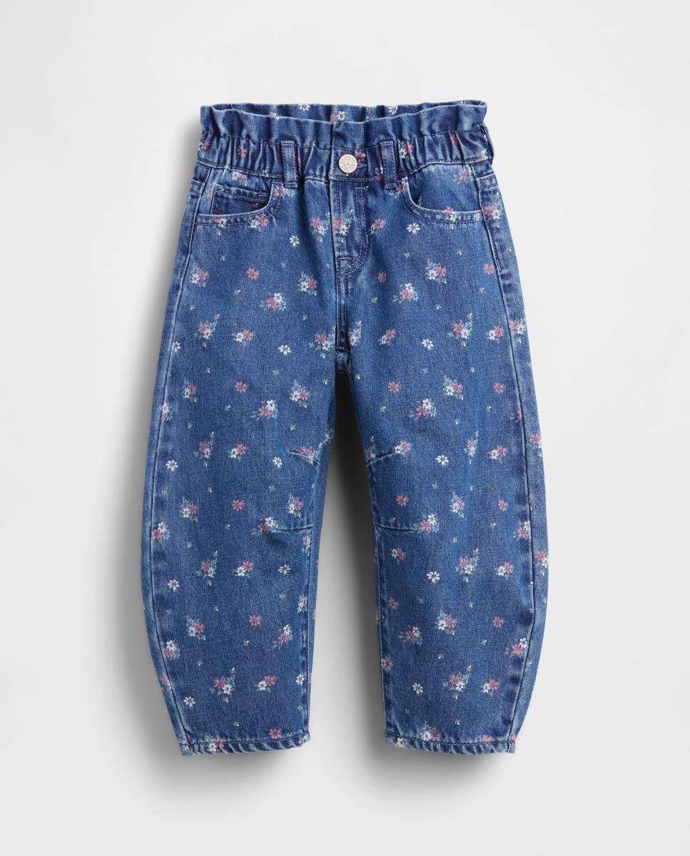 Jeans Estampadas de Bebé com Bolsos Azul-2