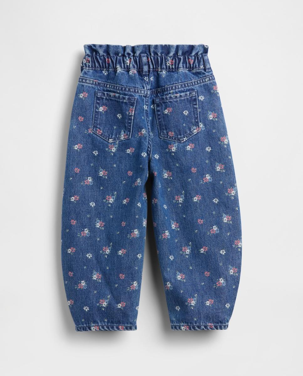 Jeans Estampadas de Bebé com Bolsos Azul-3