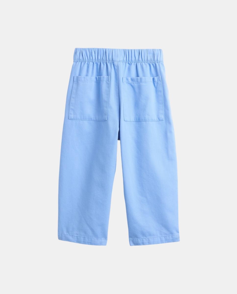 Calças Barrel de Bebé com Bolsos Gap Azul-2
