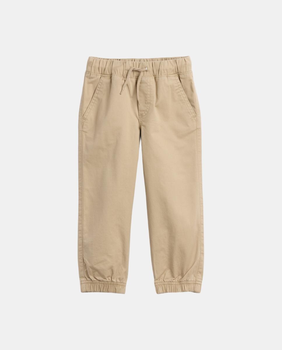 Pantalón jogger de bebé largo de algodón - Gap - Kaki Kaki-2