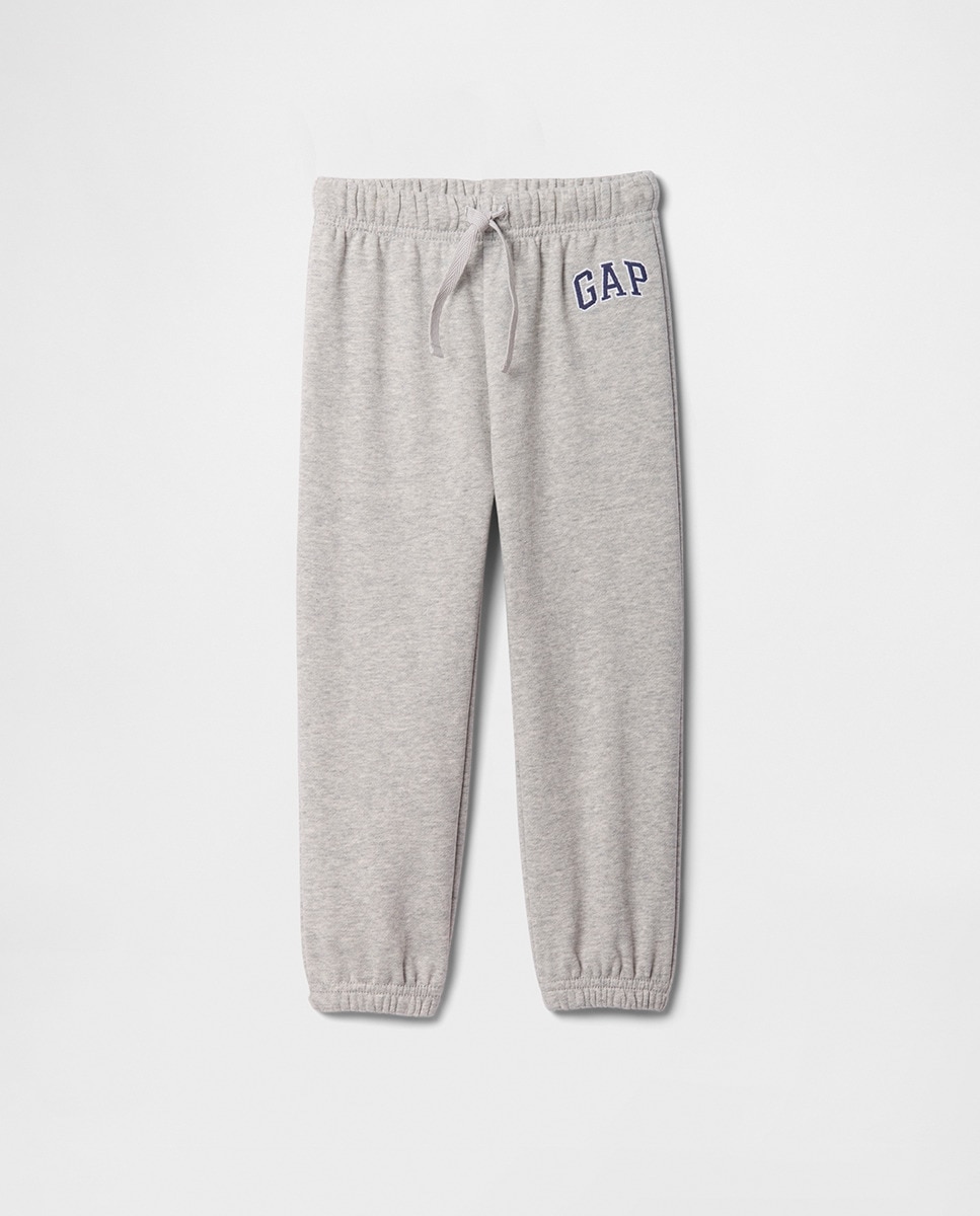 Pantalón de bebé largo de punto logo - Gap - Gris claro Gris claro-4