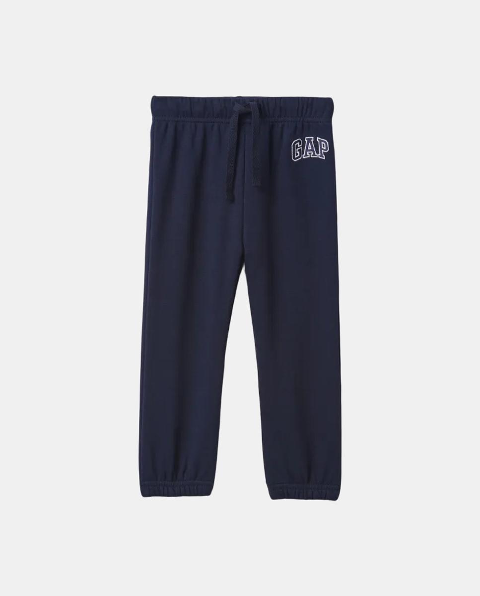 Calças de Malha de Bebé com Logótipo Azul-marinho-1