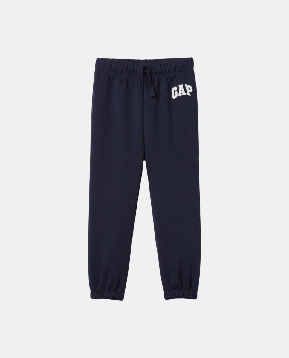 Pantalón de niño largo de algodón con cintura elástica - Gap - Azul marino Azul marino-1