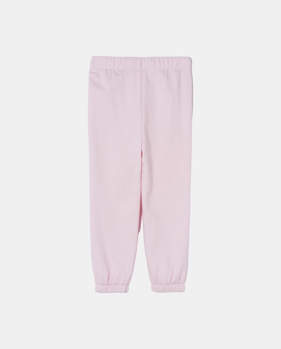 Calças de Malha Básicas de Bebé Rosa-2