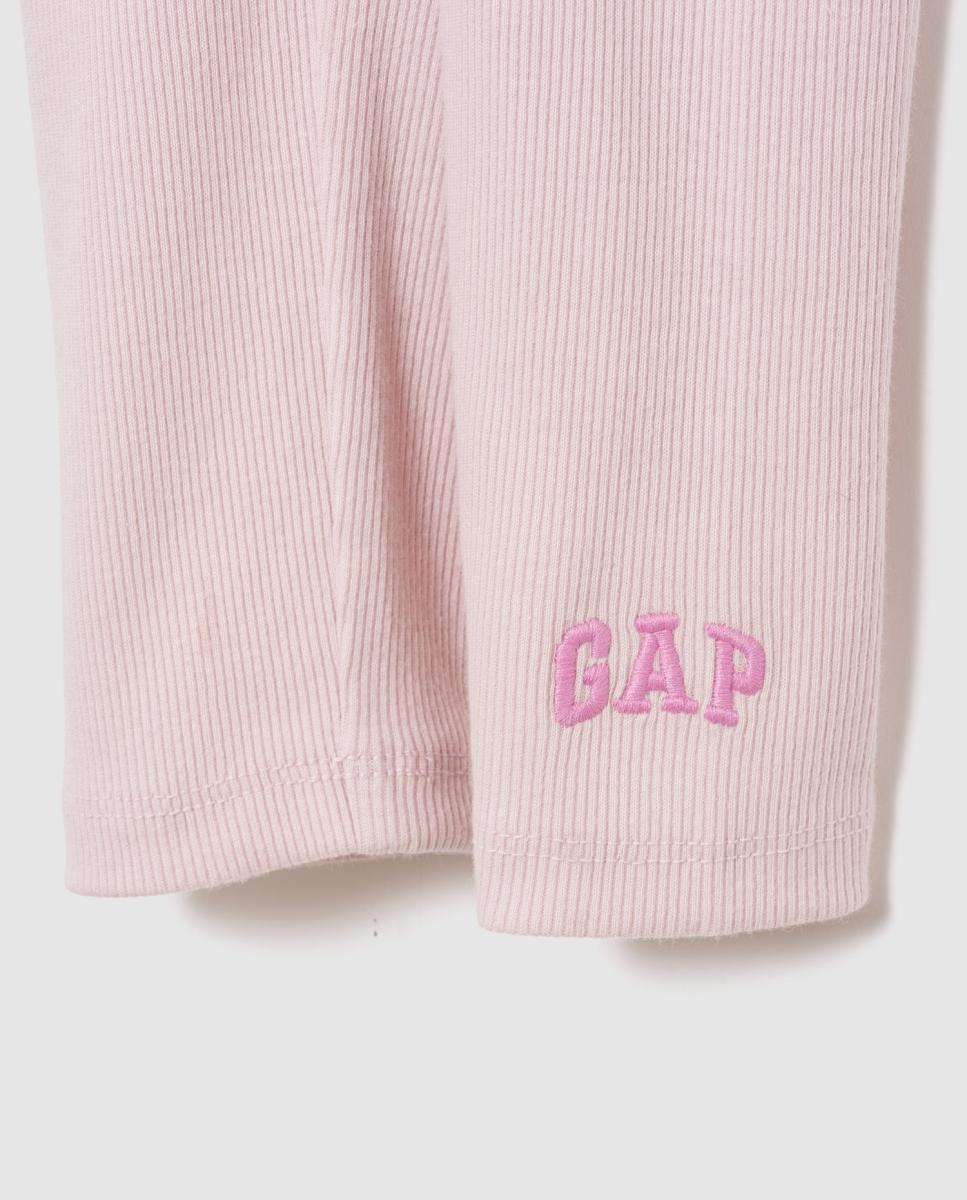Leggins de canalé con cinturilla elástica de bebé - Gap - Amarillo Rosa-3