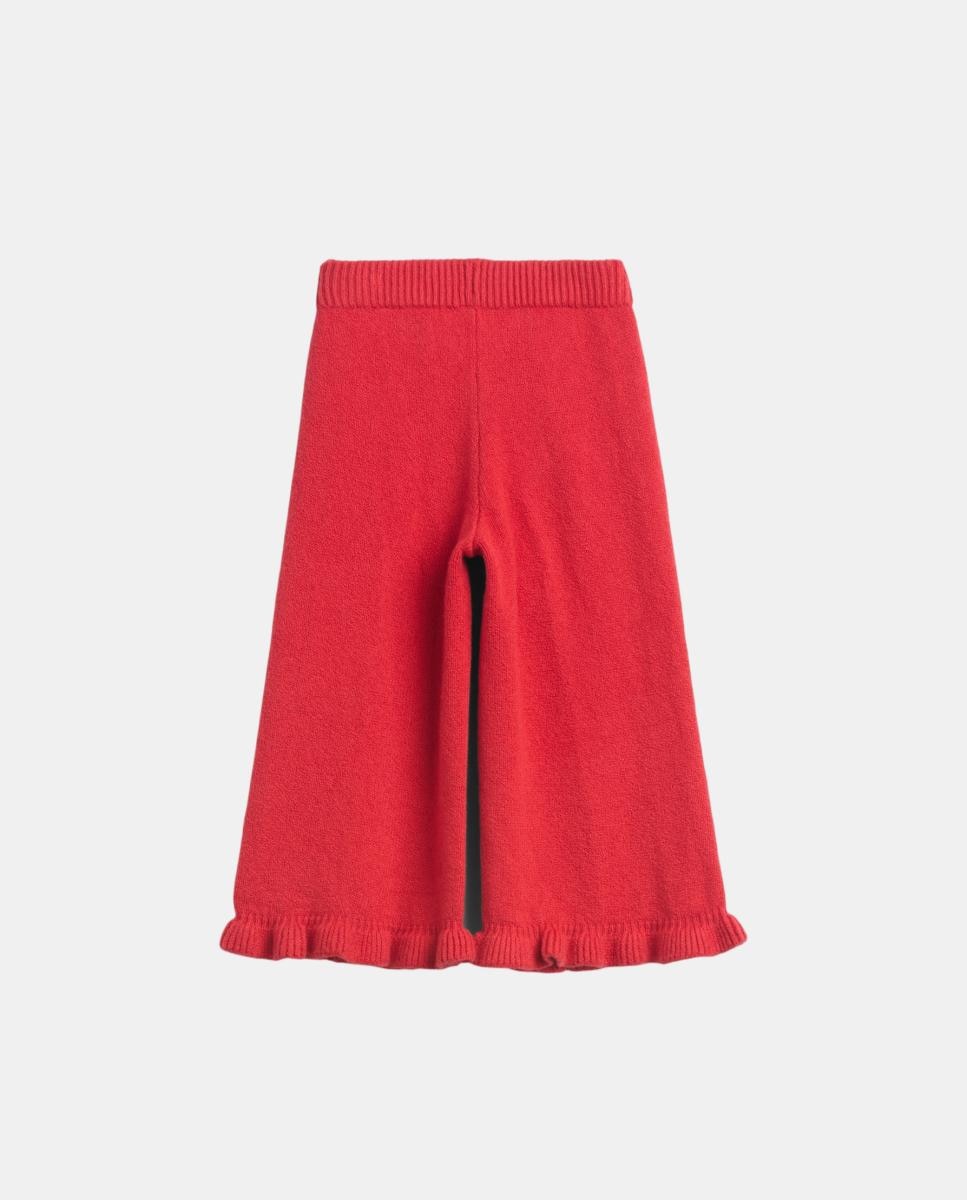 Pantalón de niña de pernera ancha con volantes CashSoft - Gap - Rojo Rojo-3