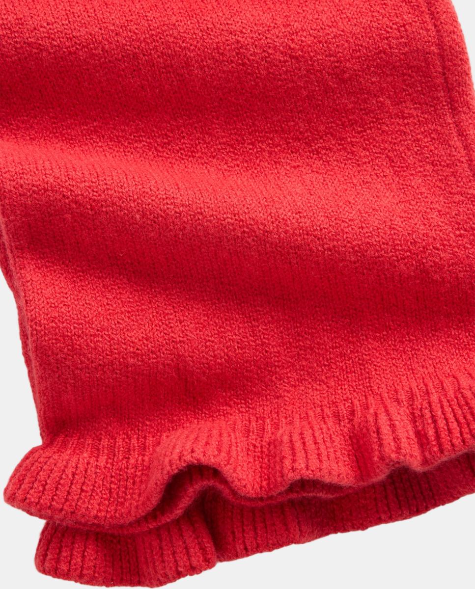 Pantalón de niña de pernera ancha con volantes CashSoft - Gap - Rojo Rojo-4
