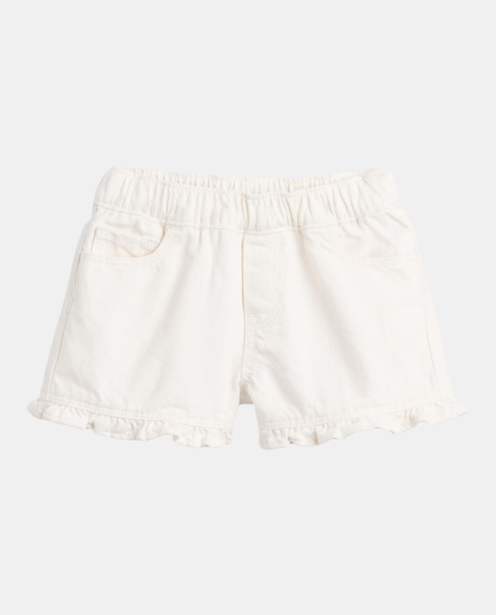 Calções de Bebé com Folhos Gap Branco-2
