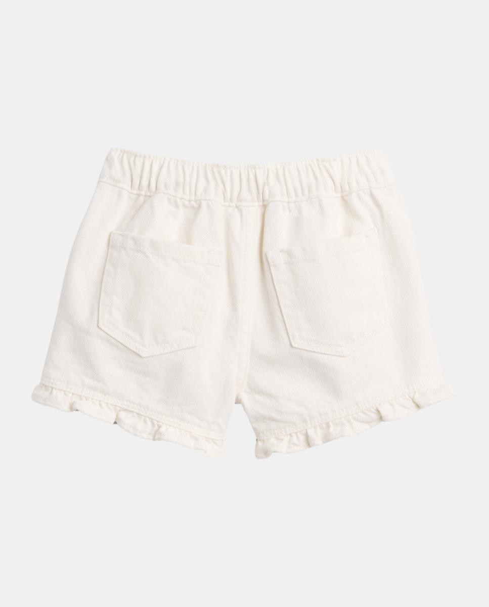 Calções de Bebé com Folhos Gap Branco-3