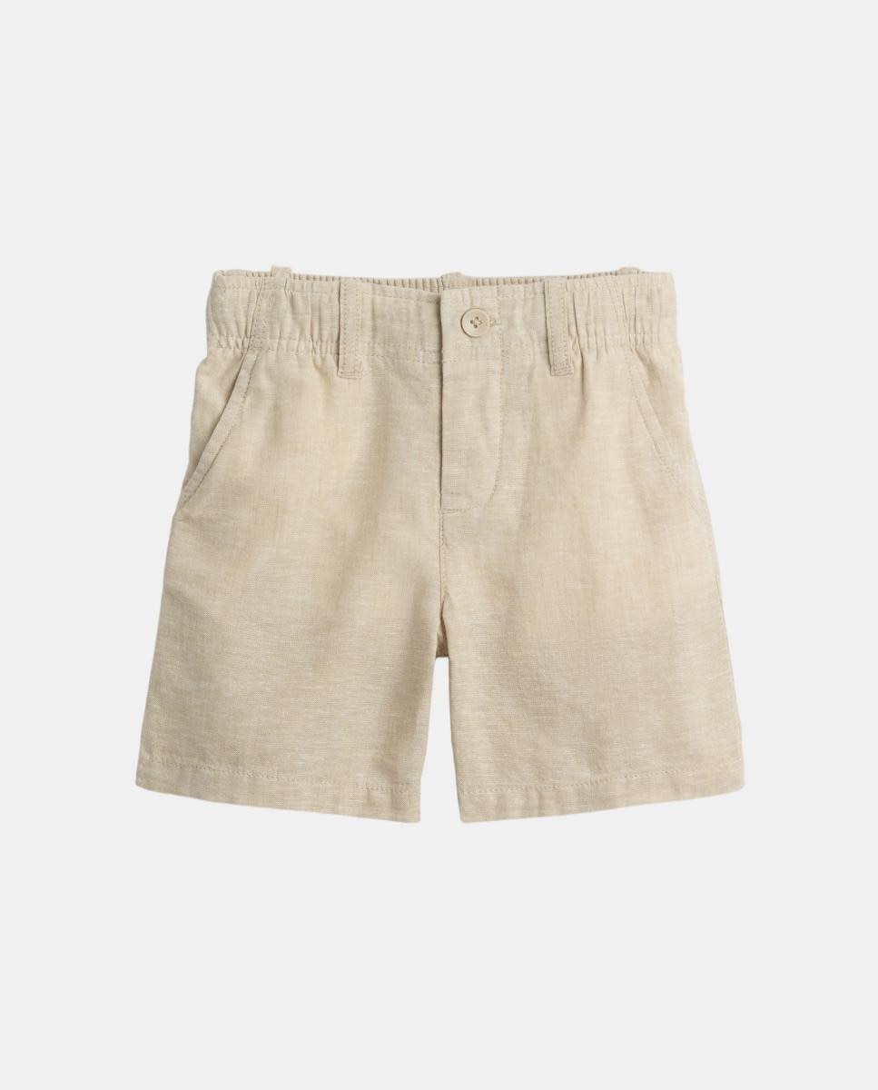 Imagem 0 de Calções de Linho Lisos de Bebé