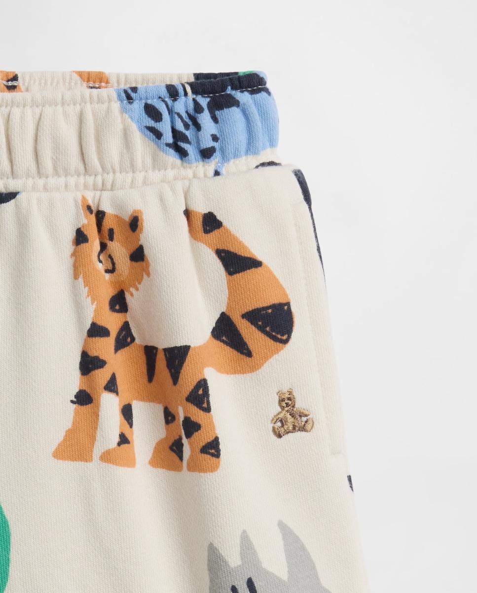 Calções de Felpa de Bebé com Estampado de Fantasia Gap Branco-4
