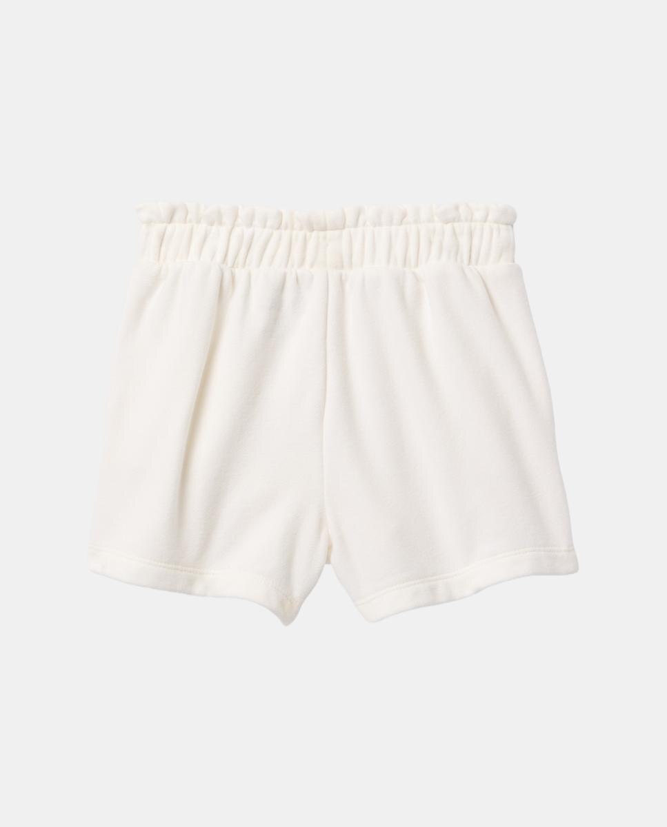 Shorts con cintura elástica y bolsillo laterales de niña pequeña y bebé - Gap - Blanco Blanco-2