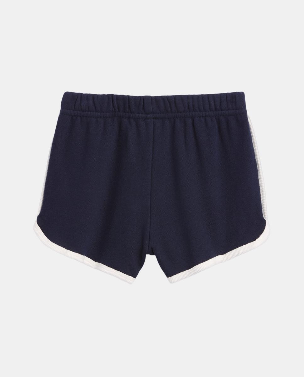 Calções Desportivos de Bebé em Felpa com Cintura Elástica Gap Azul-marinho-2