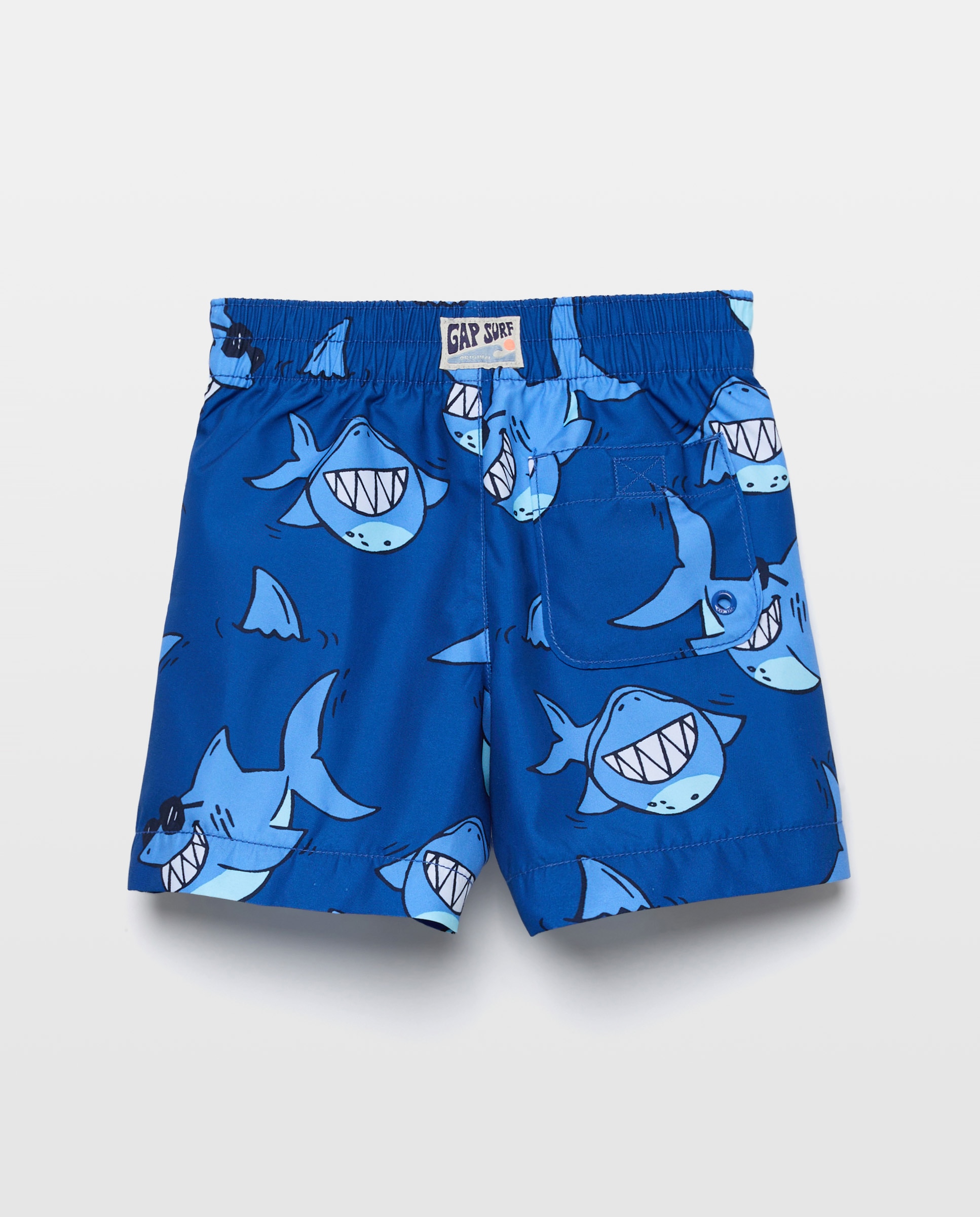 Fato de Banho de Bebé com Estampado de Tubarões Gap Azul-2