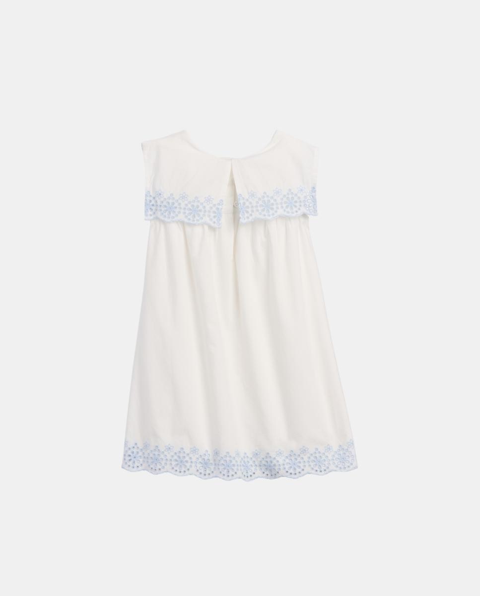 Vestido sem Mangas com Gola Estilo Marinheiro Gap Branco-3