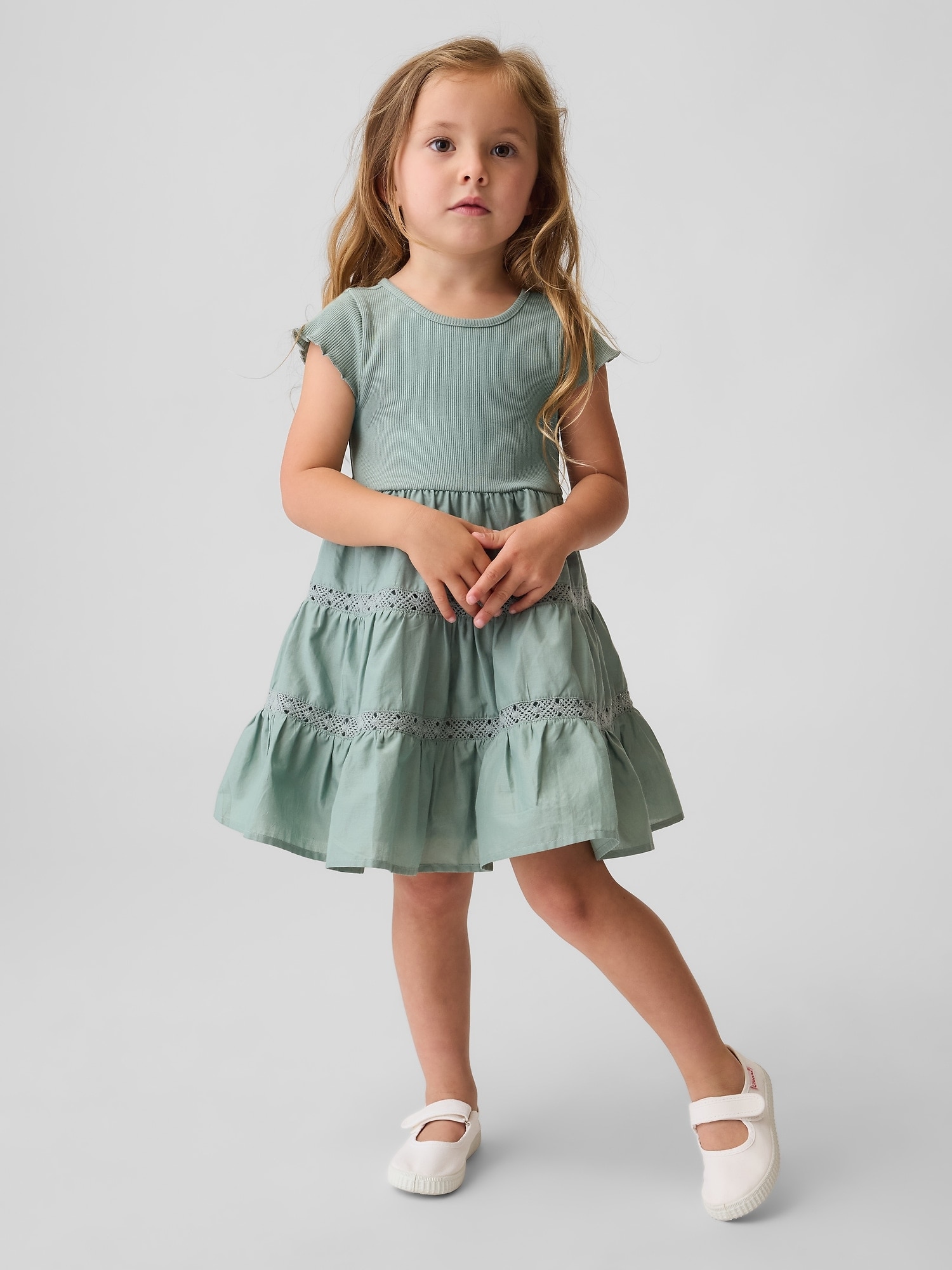 Imagem 0 de Vestido de Bebé com Renda e Folhos