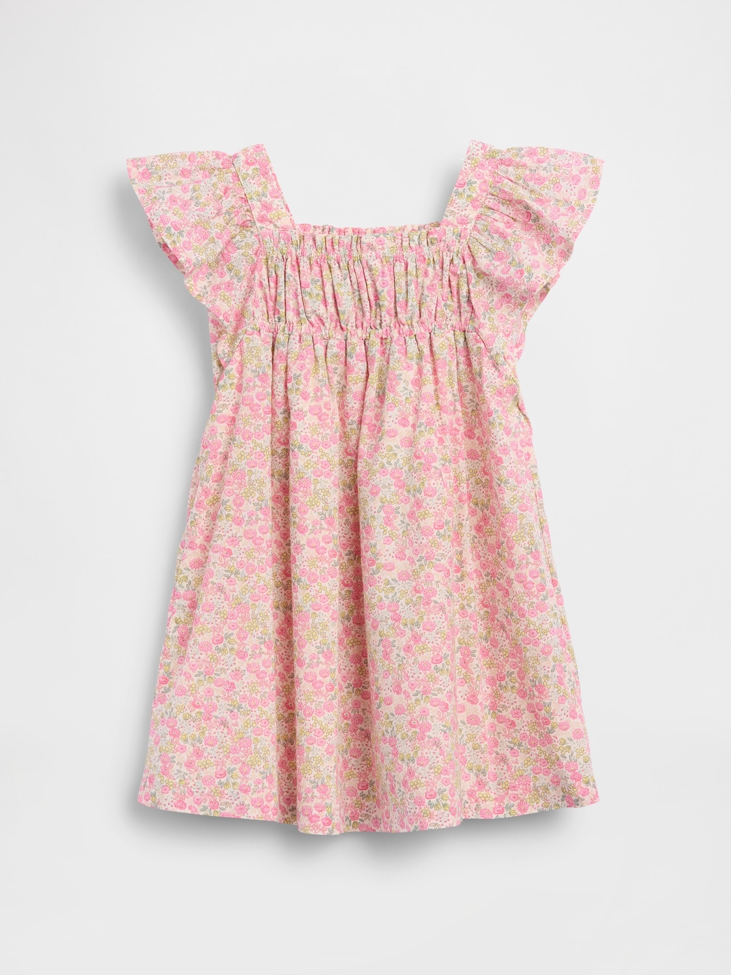 Vestido de Bebé com Estampado e Manga em Balão Multicolor-3