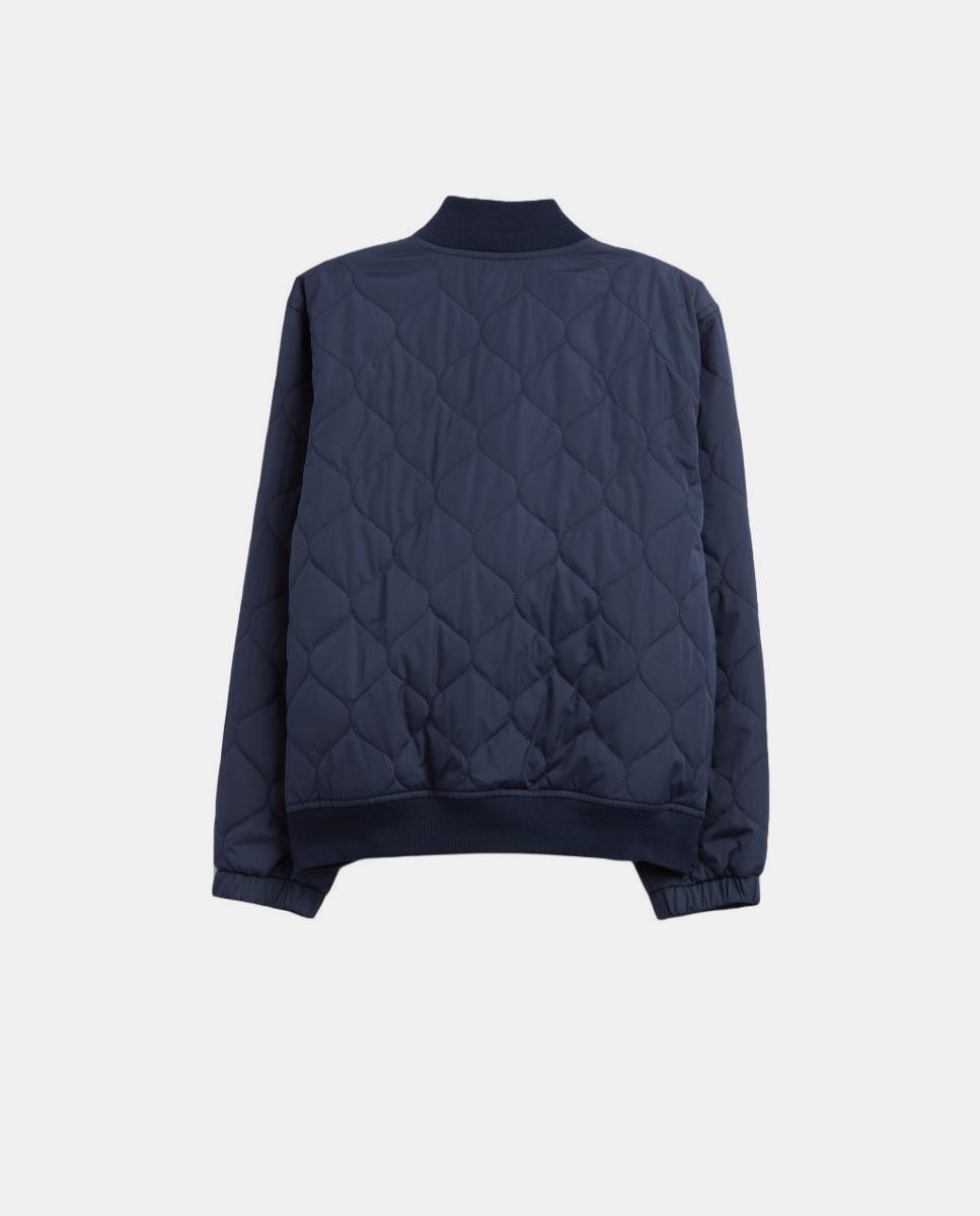 Casaco Tipo Blusão Bomber Acolchoado Liso Gap Azul-2