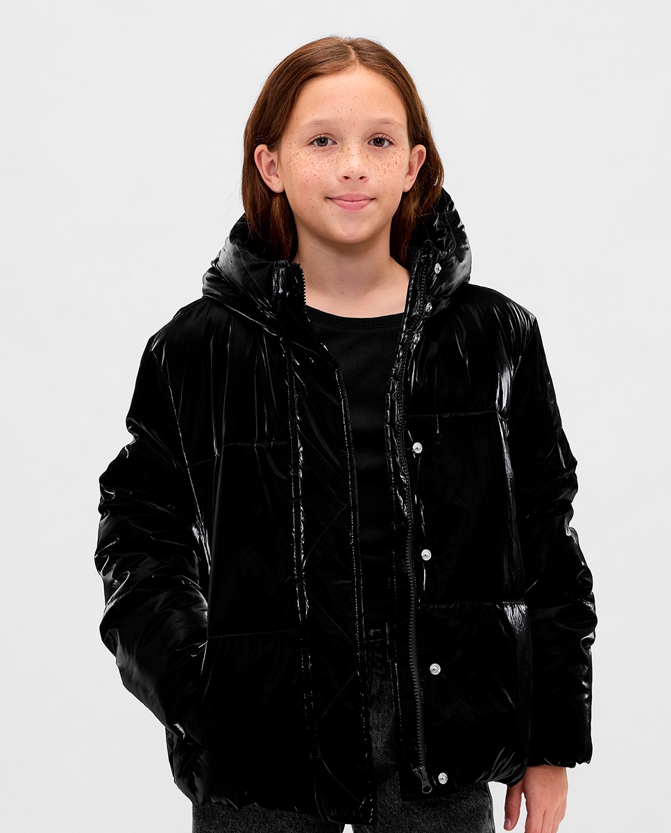 Casaco de Criança Acolchoado Tipo Puffer Resistente à Água com