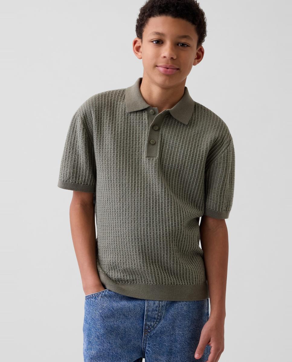 Imagem 0 de Polo Liso Relaxed Fit com Manga Curta