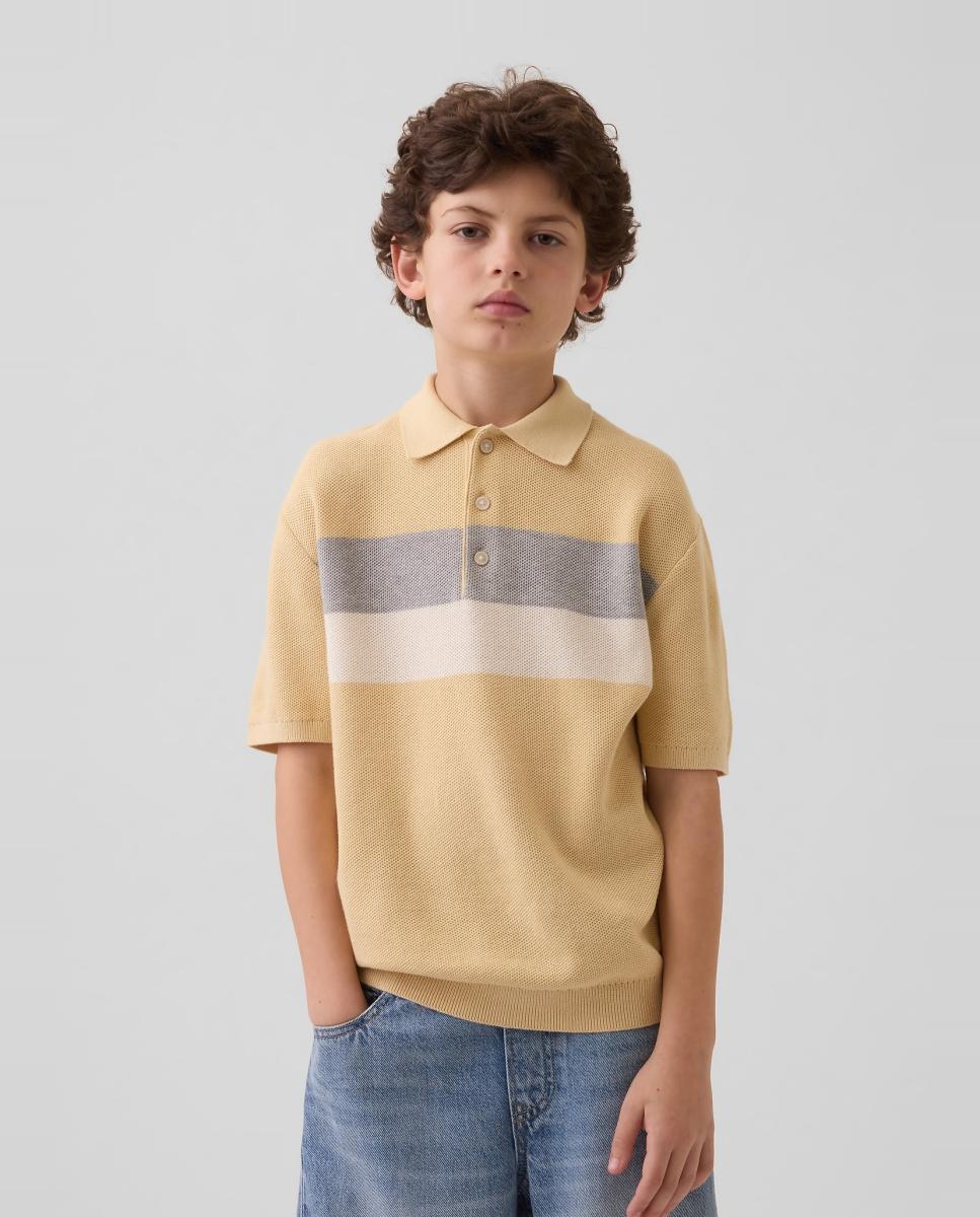 Polo básico relaxed fit de niño - Gap - Amarillo Amarillo-1