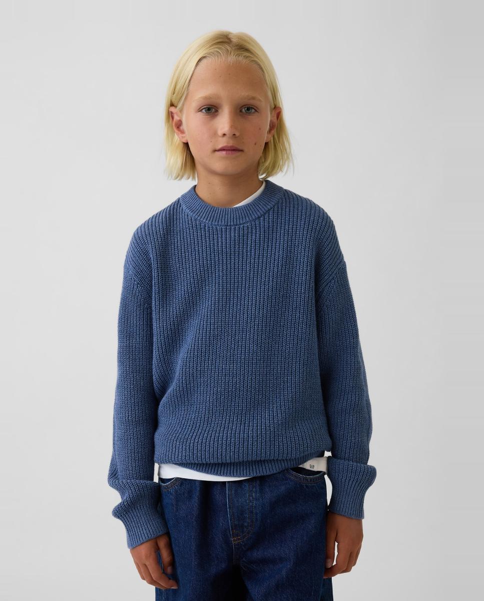 Imagen 0 de Jersey de niño básico manga larga Azul
