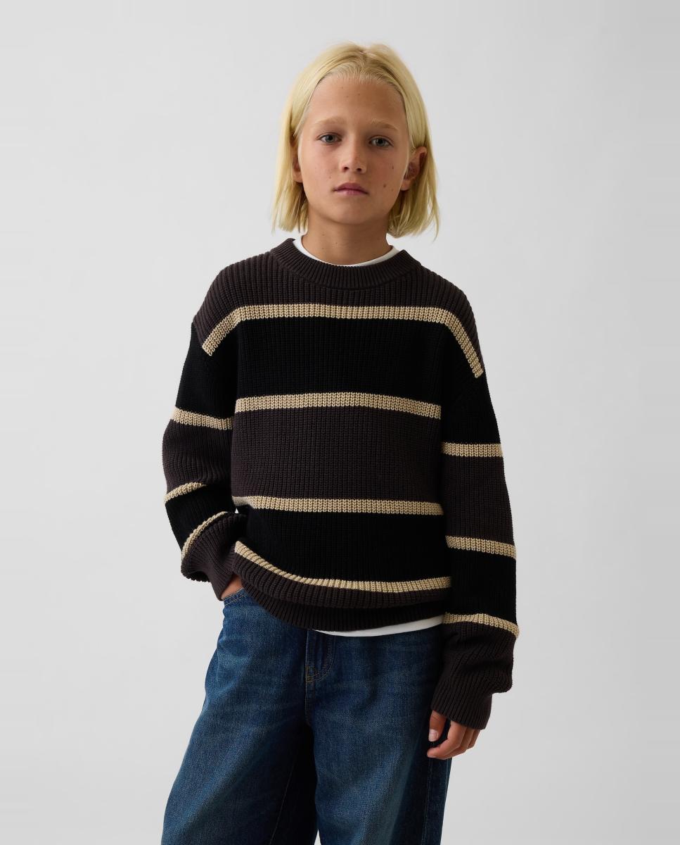 Jersey de niño básico manga larga - Gap - Marrón Marrón-1