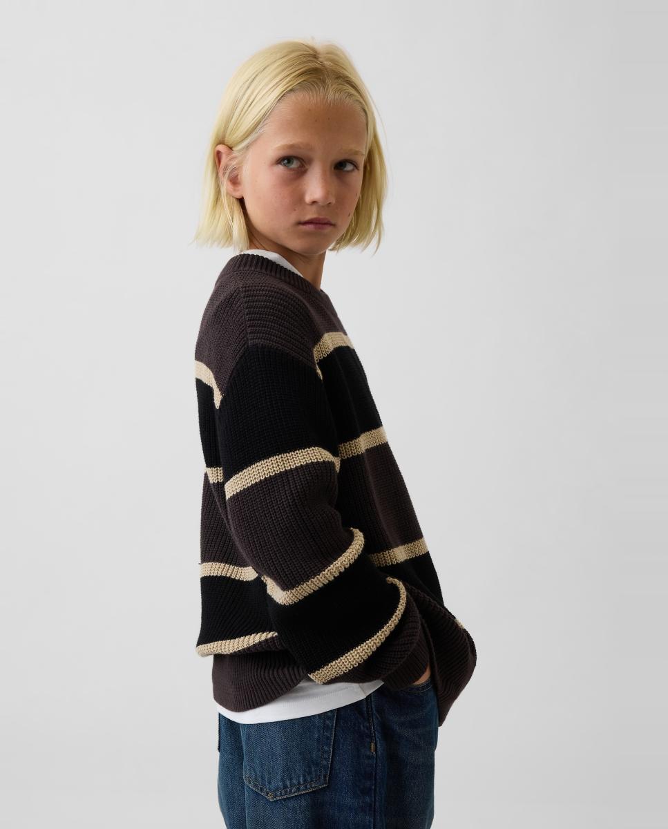 Jersey de niño básico manga larga - Gap - Marrón Marrón-3