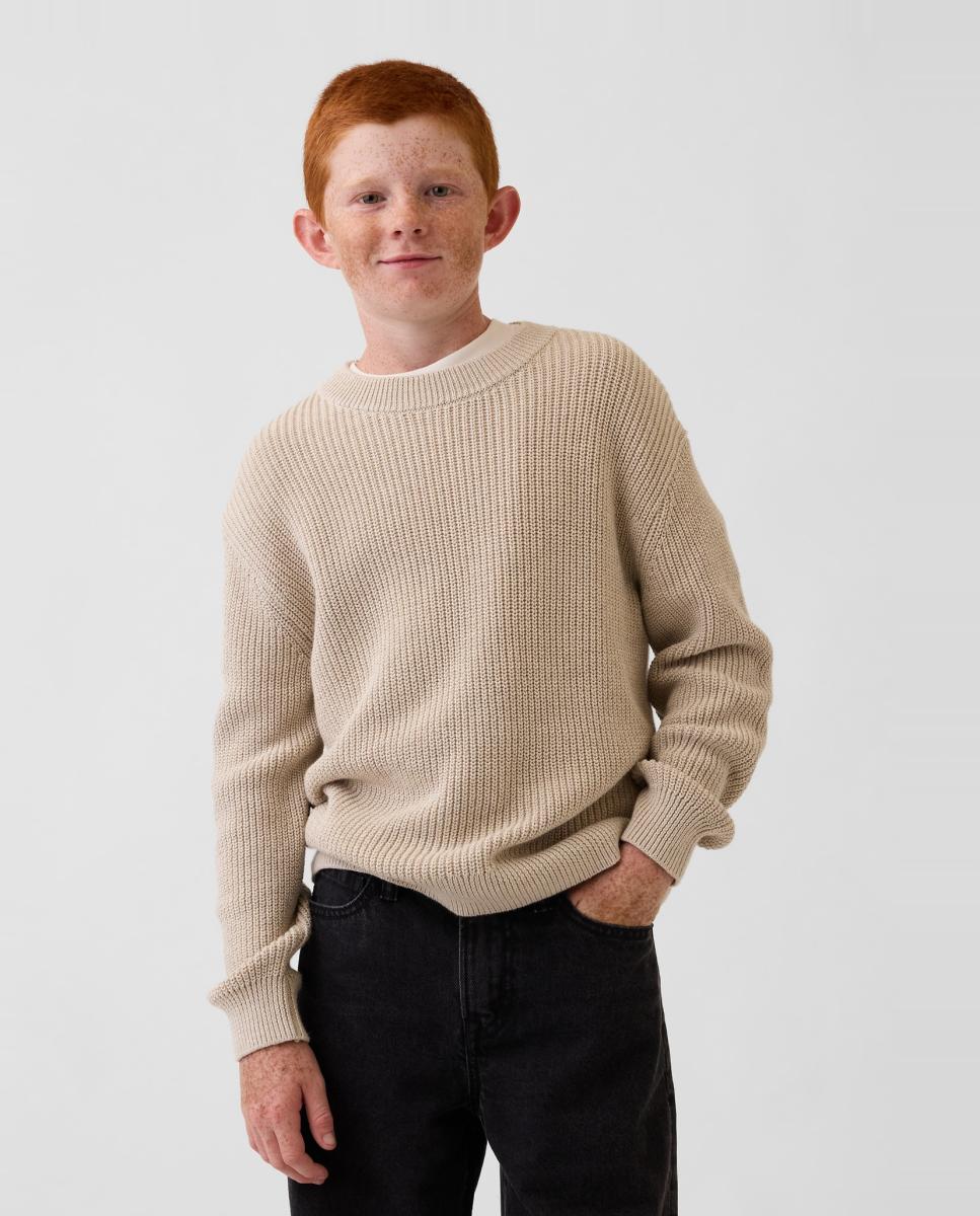 Jersey de niño básico manga larga - Gap - Natural Natural-1