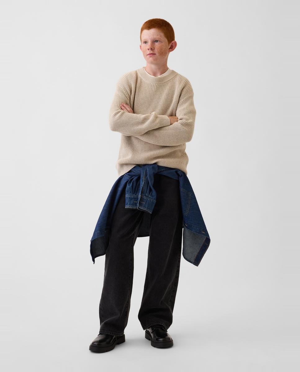 Jersey de niño básico manga larga - Gap - Natural Natural-4