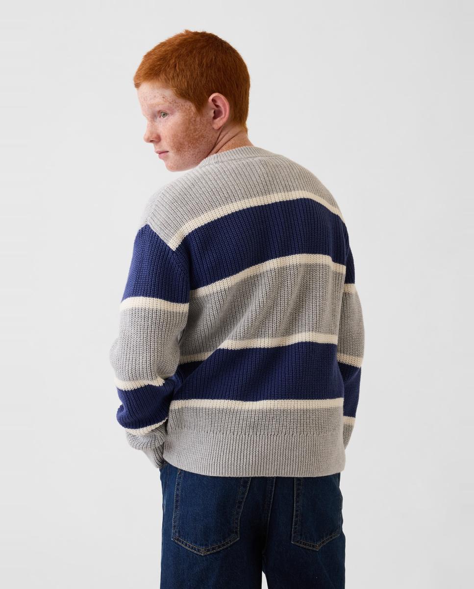 Jersey de niño básico manga larga - Gap - Azul Azul-3