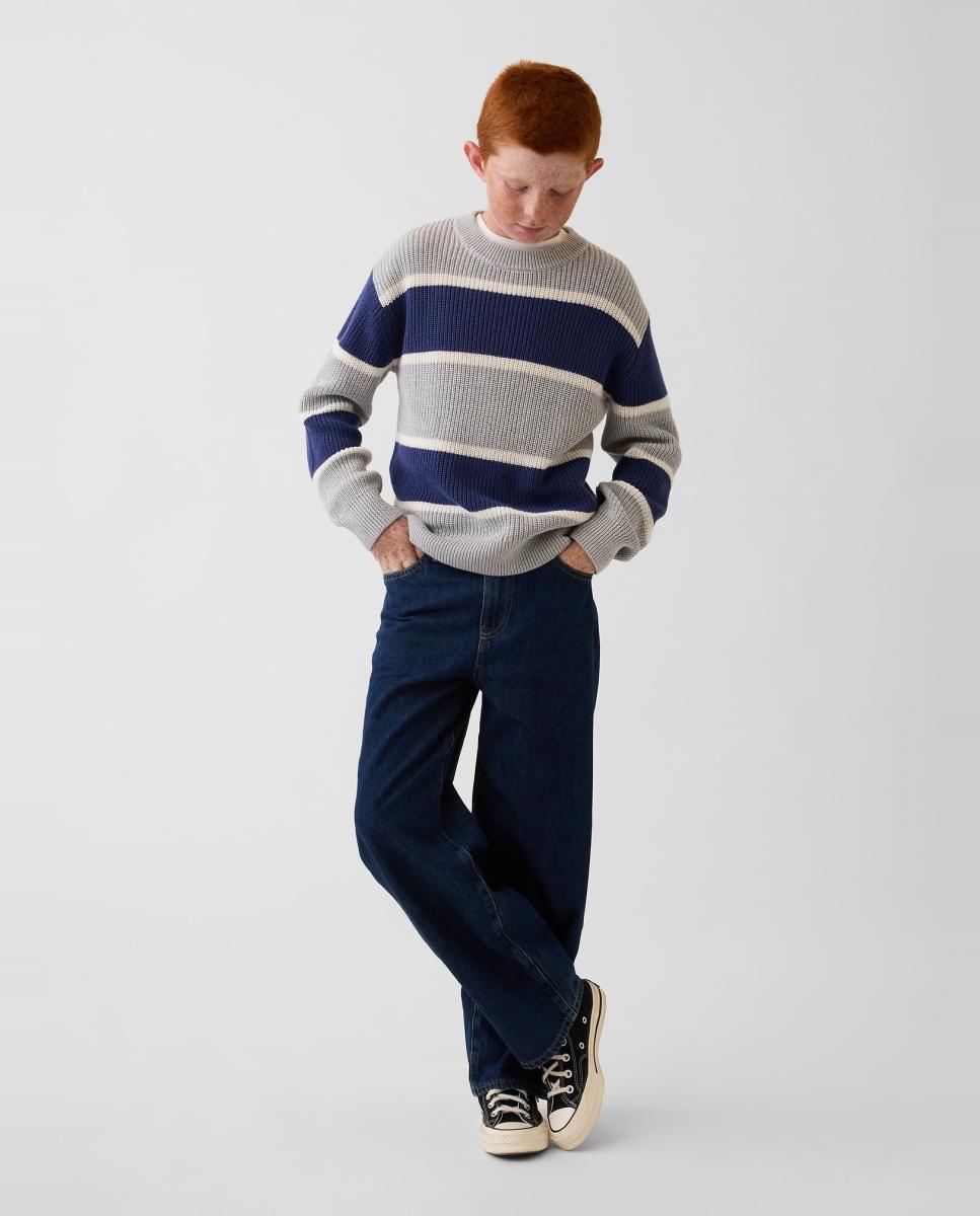 Jersey de niño básico manga larga - Gap - Azul Azul-4