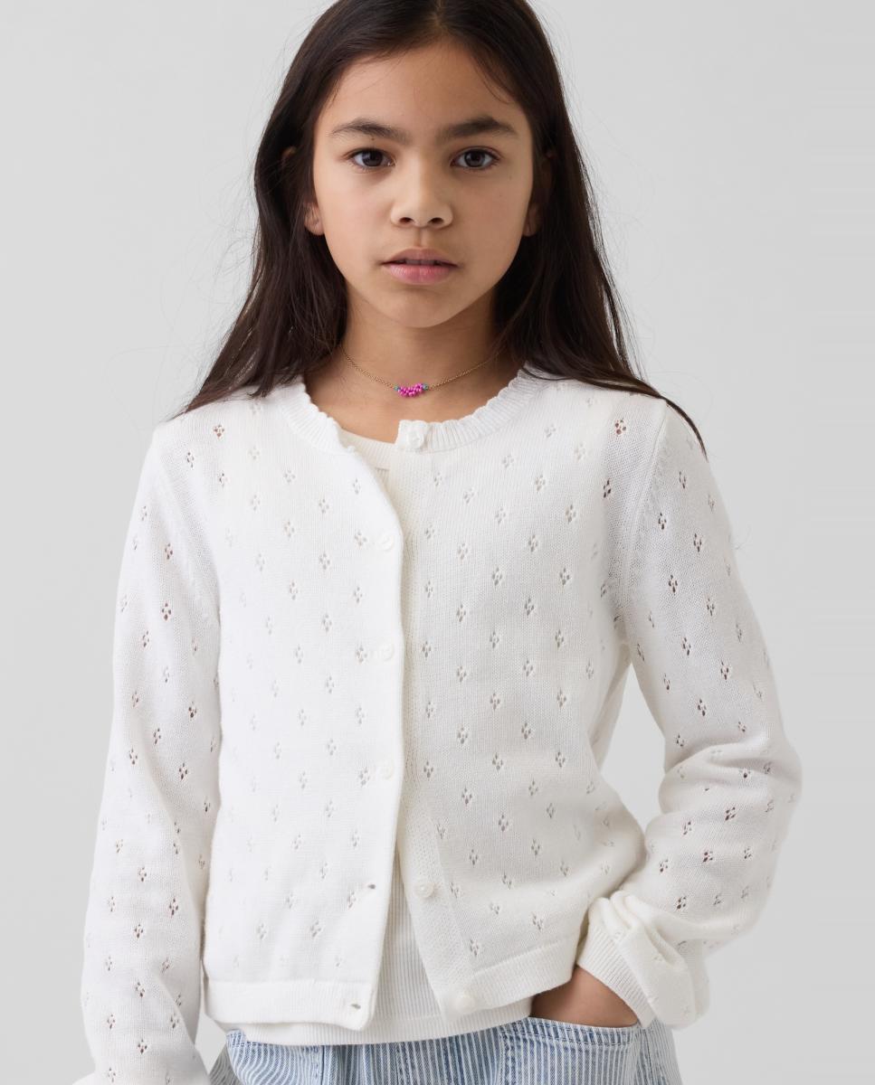 Imagem 0 de Casaco de Tricot de Malha Rendilhada Relaxed Fit