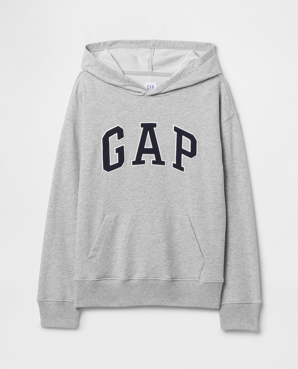 Imagen 2 de Sudadera unisex cerrada con logo - Gap - Gris claro Gris claro