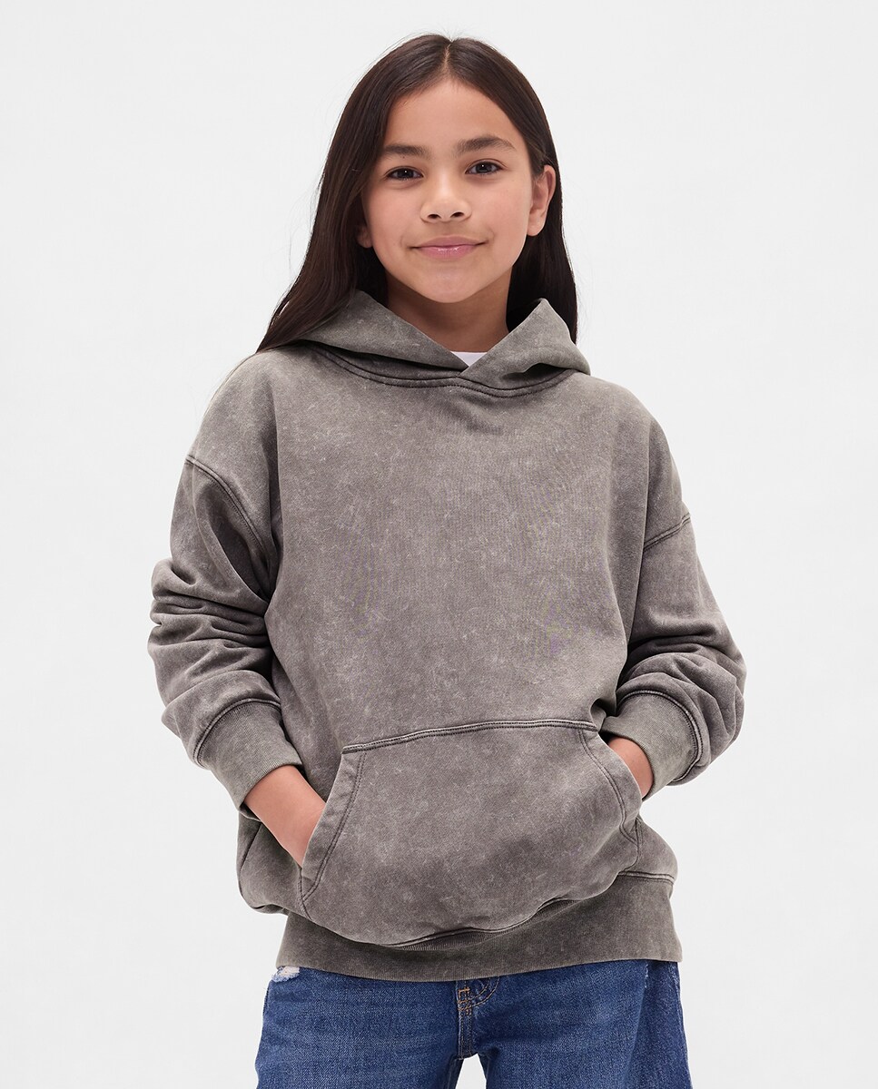 Sweatshirt com capuz Natural-3