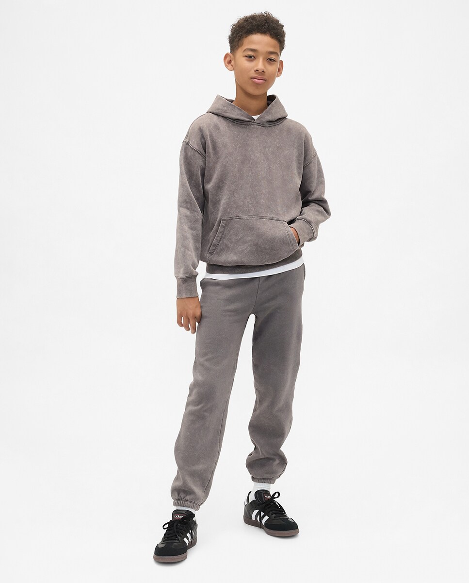 Sweatshirt com capuz Natural-5