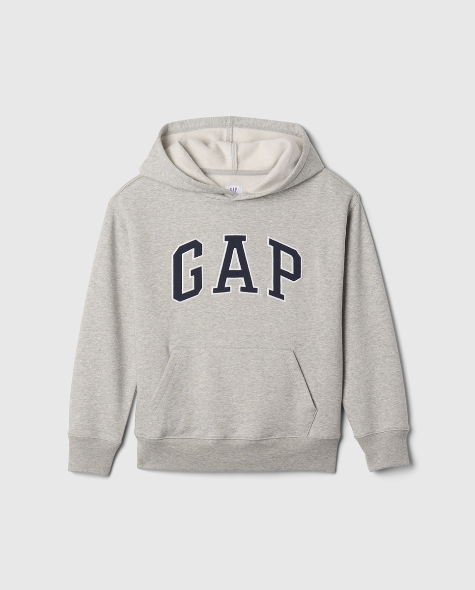 Sweatshirt Infantil com Capuz Cinzento-1