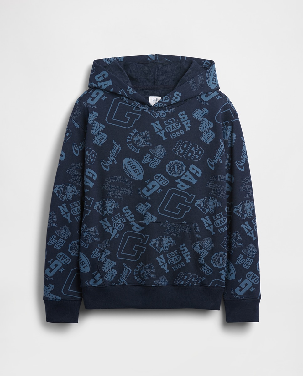 Sweatshirt estampada Azul-marinho-2