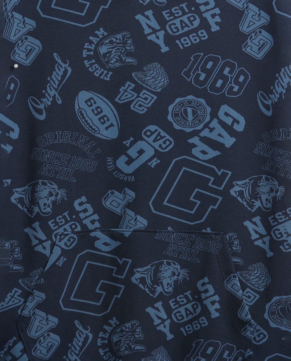 Sweatshirt estampada Azul-marinho-5