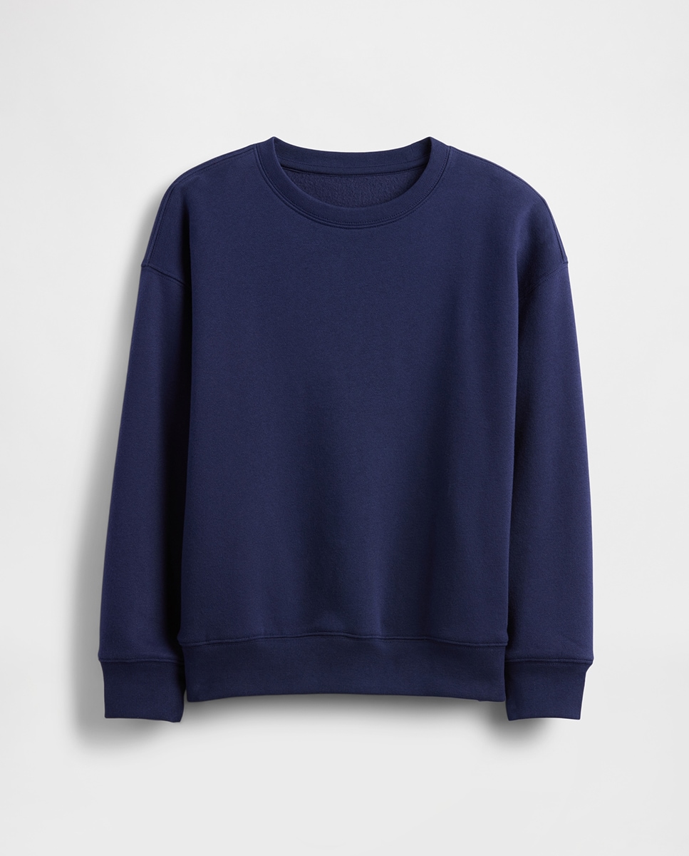 Sweatshirt sem capuz Azul-marinho-1
